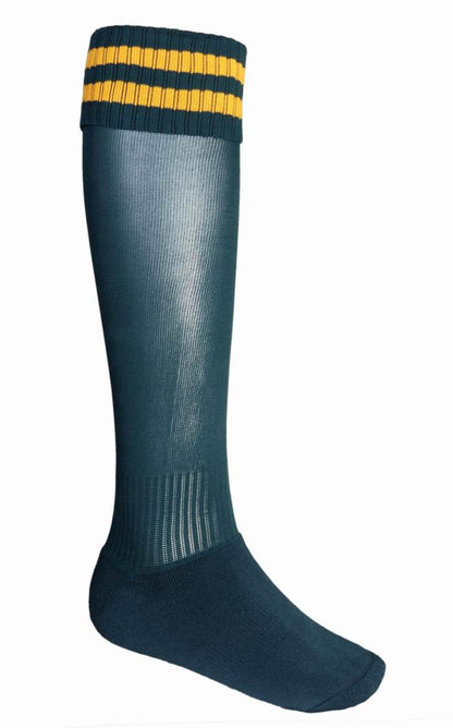 Bottle Green / Gold – Bocini Sports Socks SC1105