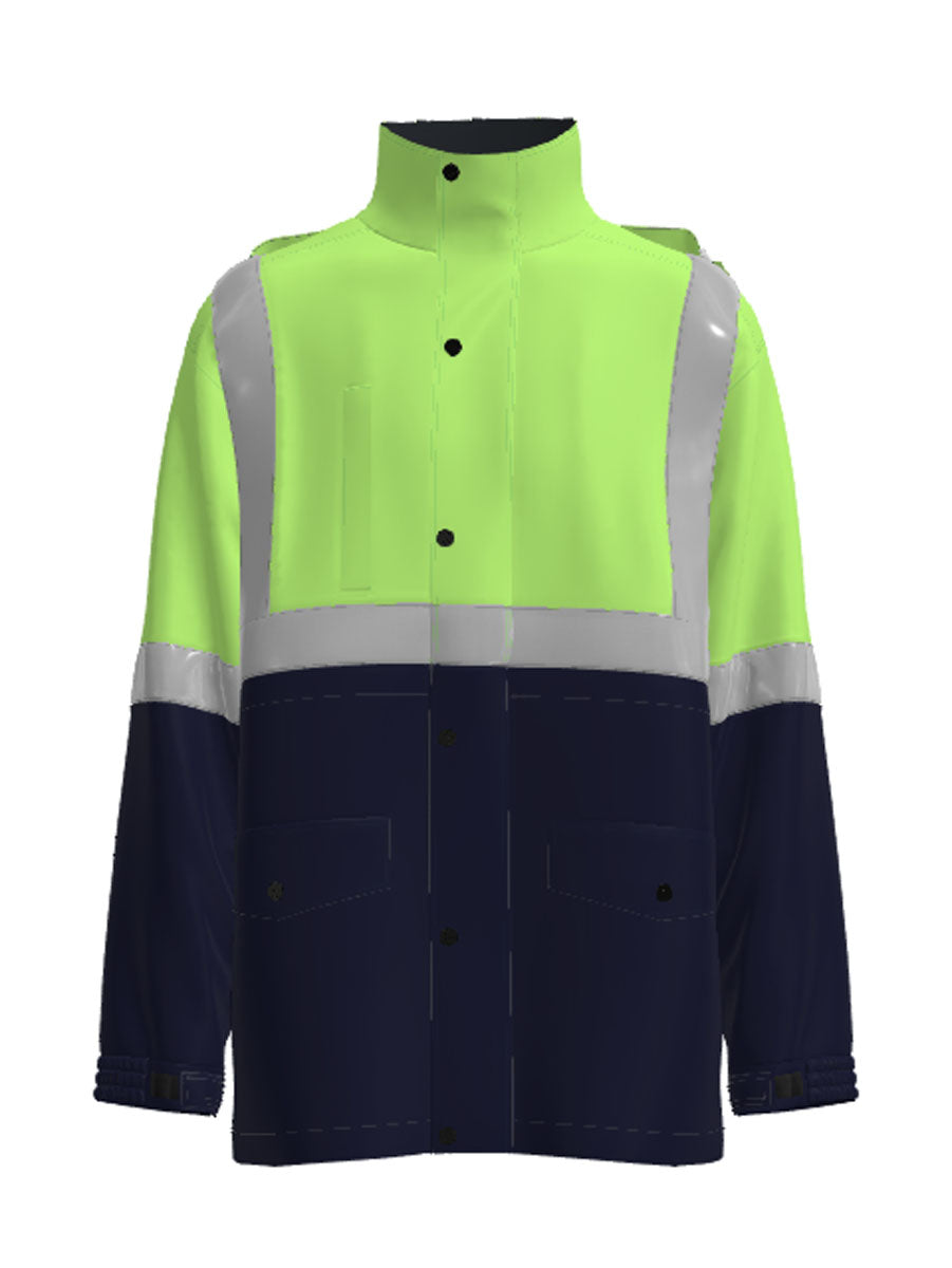 Bocini Unisex Hi-Vis Polar Fleece Lined Jacket With Reflective Tape SJ0430 – 5
