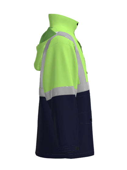 Bocini Unisex Hi-Vis Polar Fleece Lined Jacket With Reflective Tape SJ0430 – 7