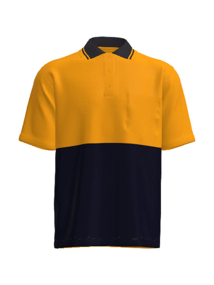 Bocini Unisex Hi-Vis Polyface / Cotton Back Polo - S/S SP0538 – 1