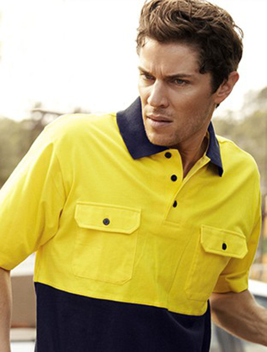 Bocini Unisex Hi-Vis Cotton Jersey Polo S/S SP1010 – official style overview