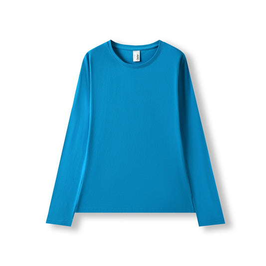 RAMO T121LD Women's Long Sleeve T-shirt — Azure front