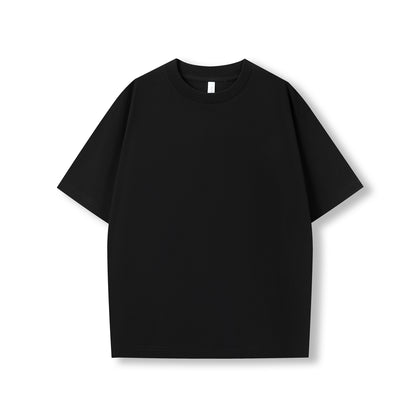 RAMO T203HO Unisex oversized Heavyweight organic Cotton Tshirt — Black front