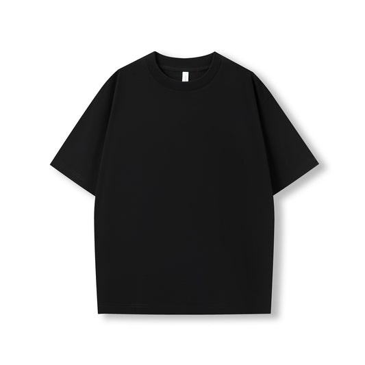 RAMO T203HO Unisex oversized Heavyweight organic Cotton Tshirt — Black front