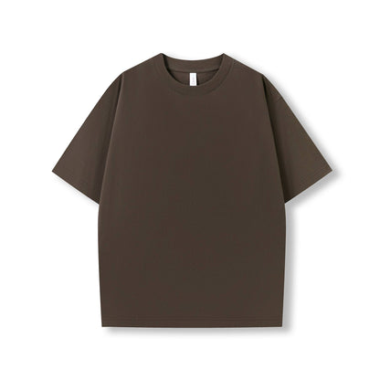 RAMO T203HO Unisex oversized Heavyweight organic Cotton Tshirt — Brown front