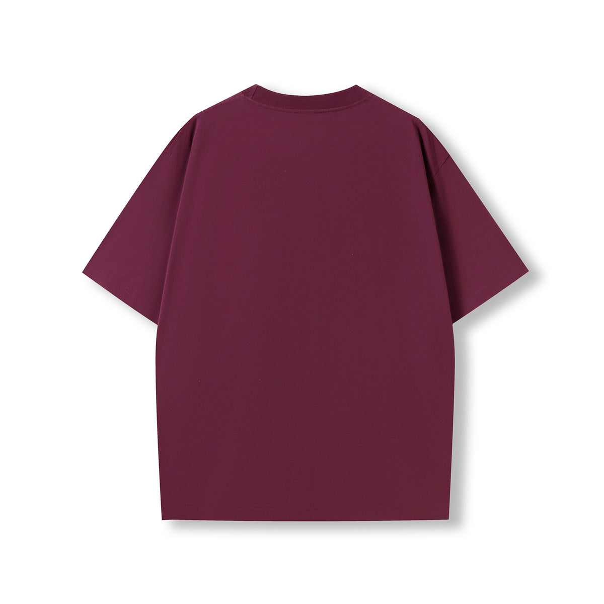 RAMO T203HO Unisex oversized Heavyweight organic Cotton Tshirt — Burgundy back