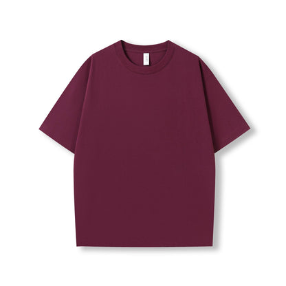 RAMO T203HO Unisex oversized Heavyweight organic Cotton Tshirt — Burgundy front