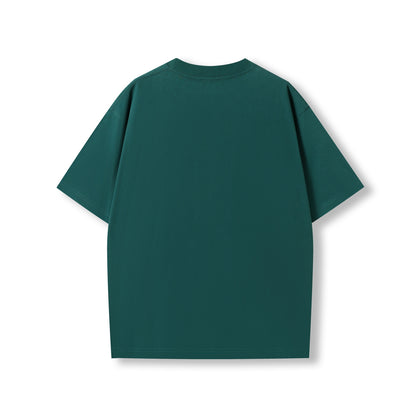 RAMO T203HO Unisex oversized Heavyweight organic Cotton Tshirt — Evergreen back
