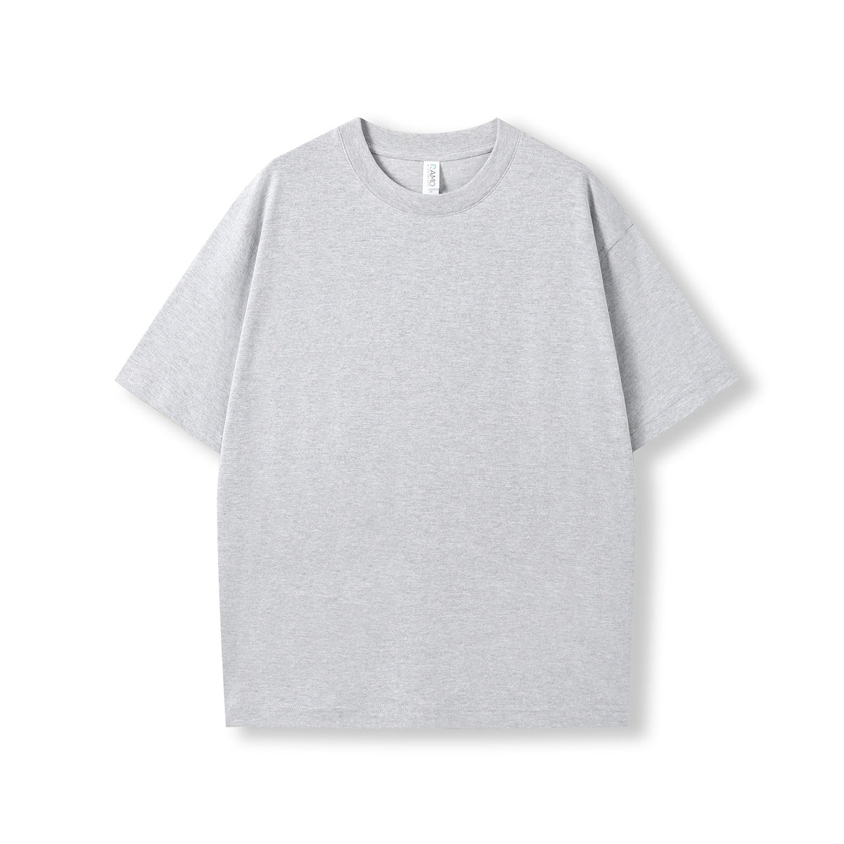 RAMO T203HO Unisex oversized Heavyweight organic Cotton Tshirt — Grey Marl front