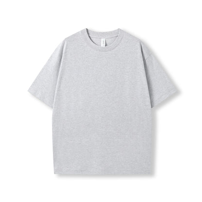 RAMO T203HO Unisex oversized Heavyweight organic Cotton Tshirt — Grey Marl front