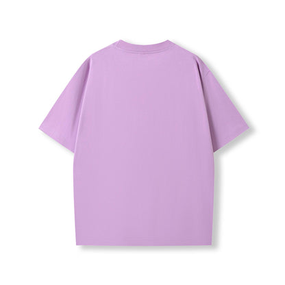 RAMO T203HO Unisex oversized Heavyweight organic Cotton Tshirt — Lilac back