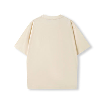RAMO T203HO Unisex oversized Heavyweight organic Cotton Tshirt — Natural back