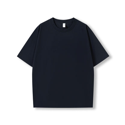 RAMO T203HO Unisex oversized Heavyweight organic Cotton Tshirt — Navy Blue front