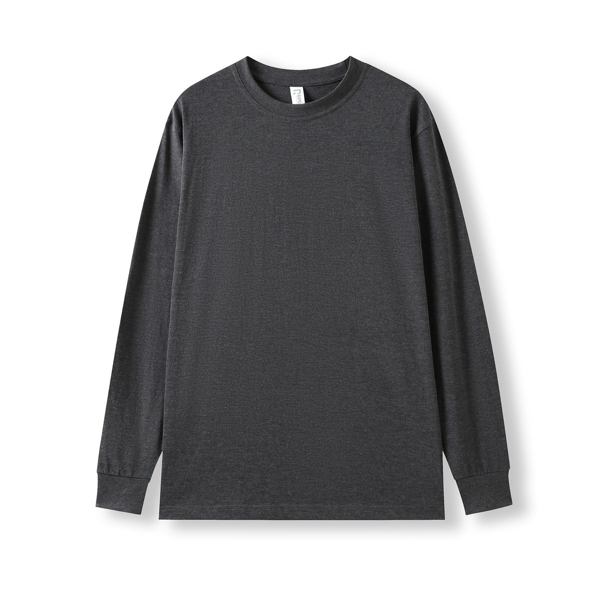 RAMO T222LS Unisex Cotton Long Sleeve Tee — Dark Marl front