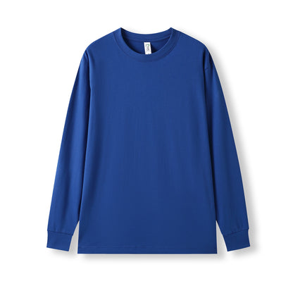 RAMO T222LS Unisex Cotton Long Sleeve Tee — Royal Blue front
