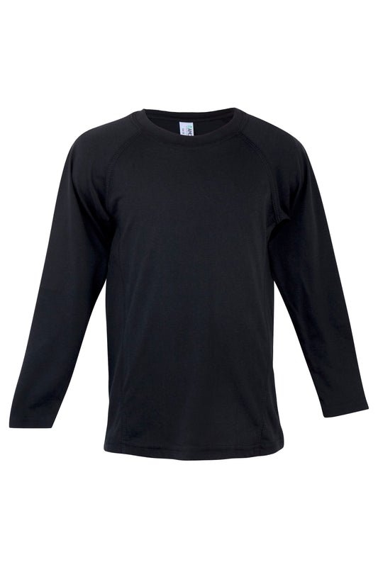 RAMO T224KS Kid's Greatness long sleeve T-shirt — Black front