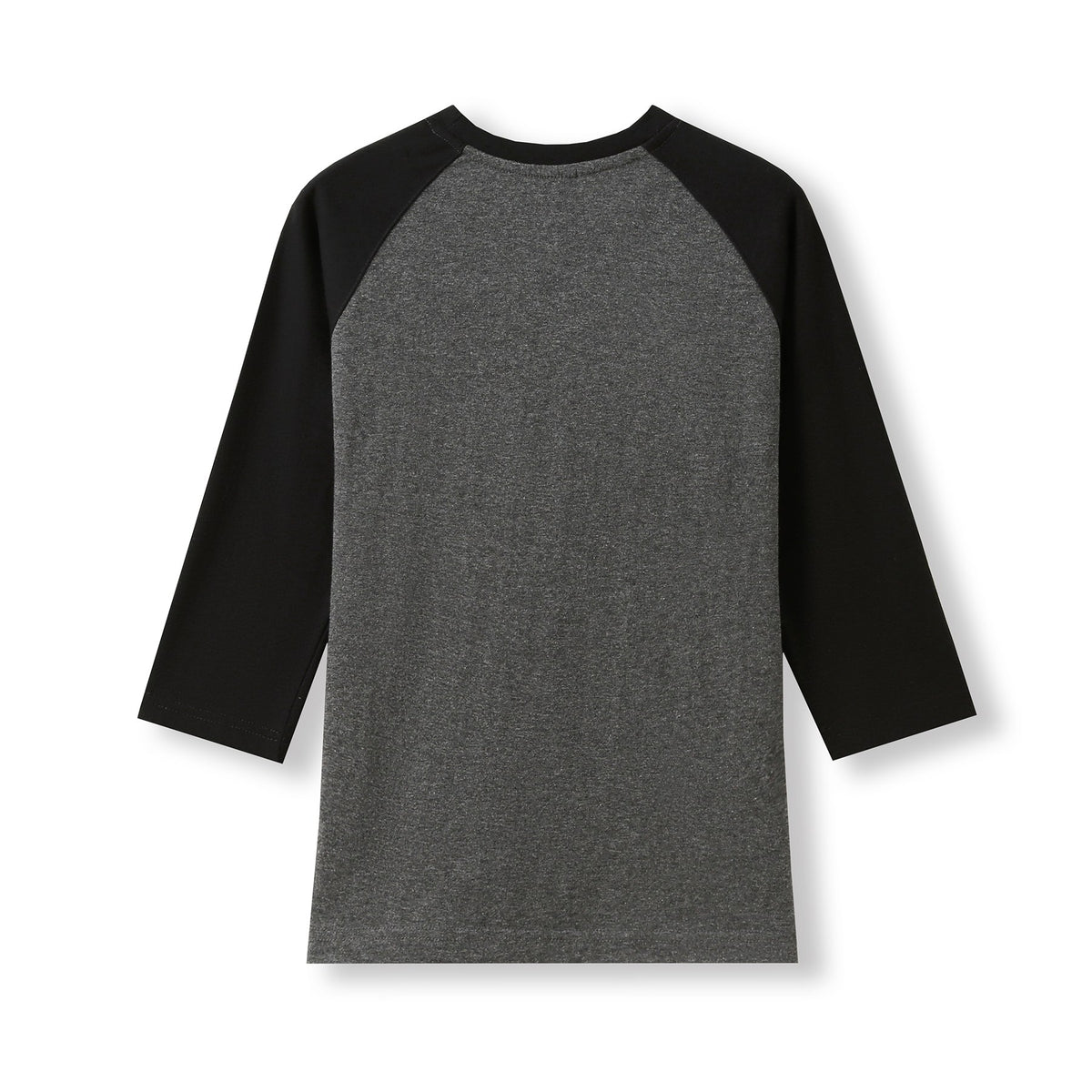 RAMO T231RL Women's 3/4 Sleeve Raglan T-shirt — Dark Marl/Black back