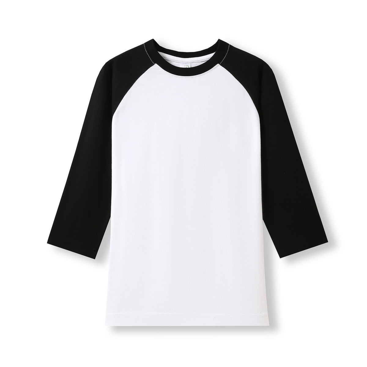 RAMO T231RL Women's 3/4 Sleeve Raglan T-shirt — White/Black front