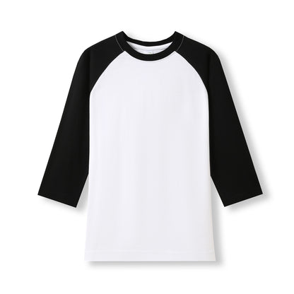 RAMO T231RL Women's 3/4 Sleeve Raglan T-shirt — White/Black front