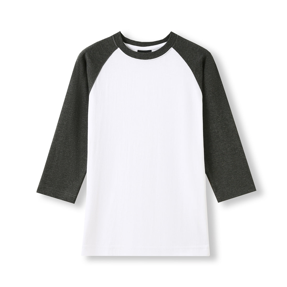 RAMO T231RL Women's 3/4 Sleeve Raglan T-shirt — White/Dark Marl front