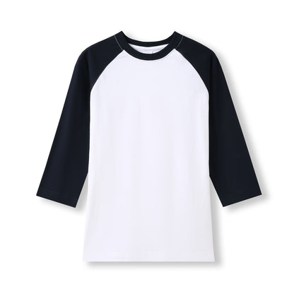 RAMO T231RL Women's 3/4 Sleeve Raglan T-shirt — White/Navy front