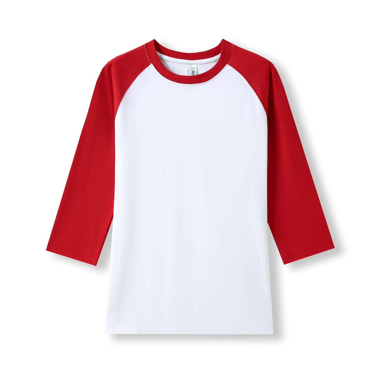 RAMO T231RL Women's 3/4 Sleeve Raglan T-shirt — White/Red front