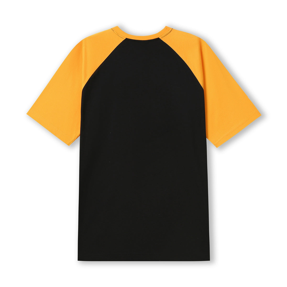 RAMO T232RG Unisex Contrast Raglan Sleeve Tee — Black/Gold back