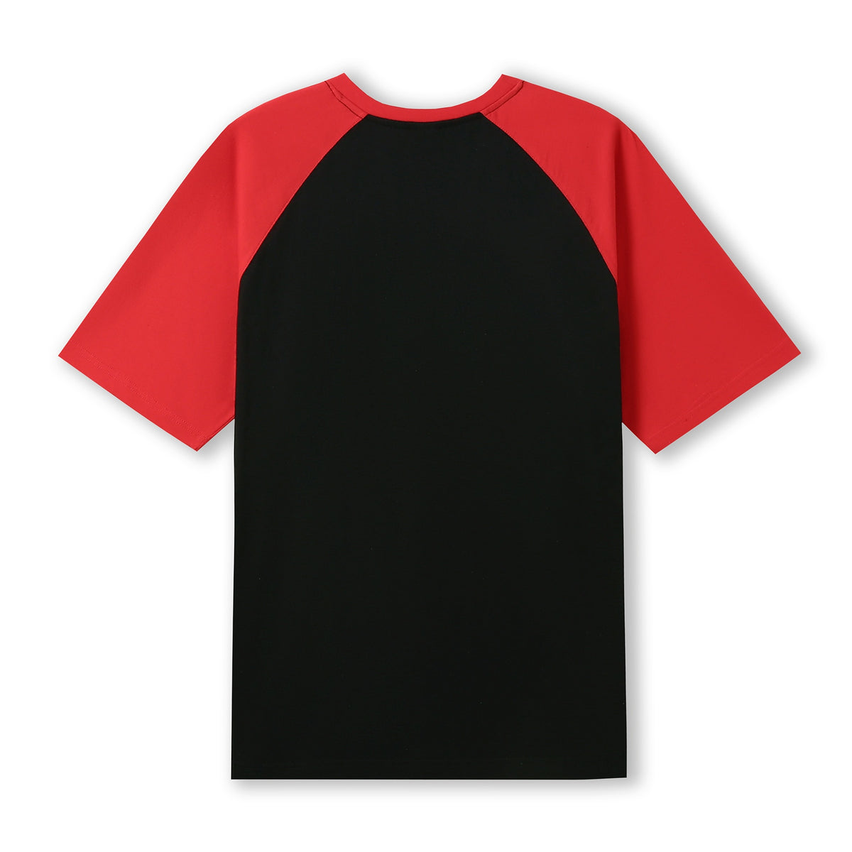RAMO T232RG Unisex Contrast Raglan Sleeve Tee — Black/Red back