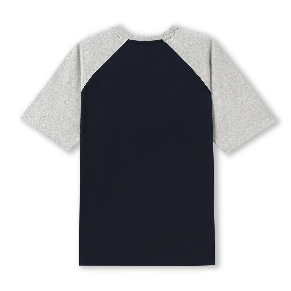RAMO T232RG Unisex Contrast Raglan Sleeve Tee — Navy/Grey Marl back