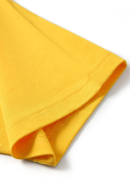 RAMO T232RG Unisex Contrast Raglan Sleeve Tee — Navy/Yellow side