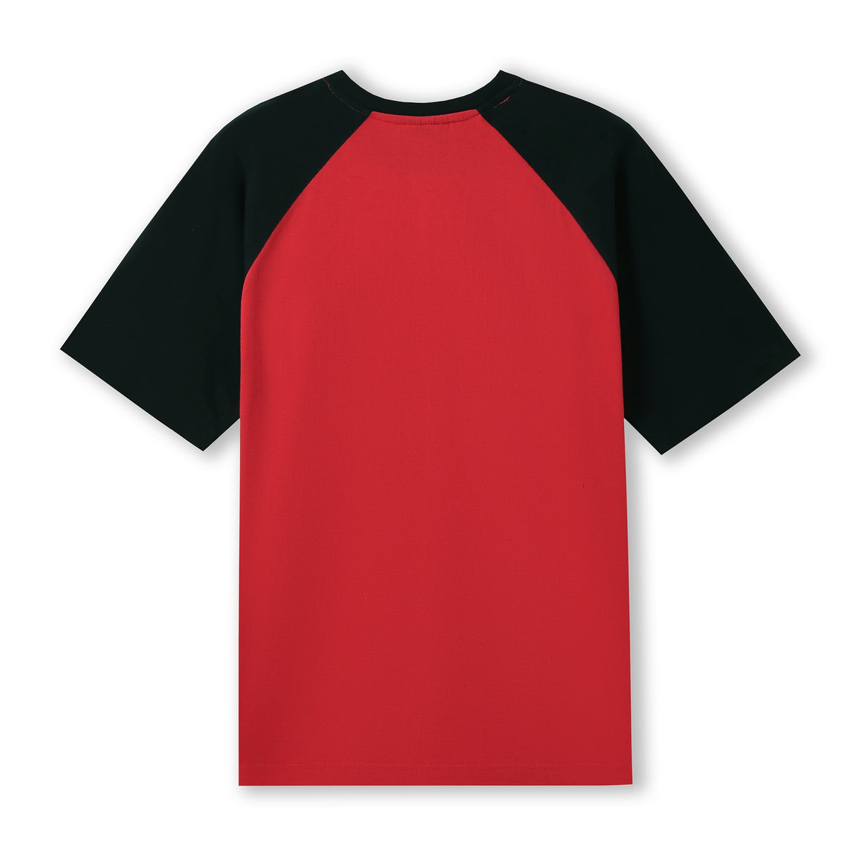 RAMO T232RG Unisex Contrast Raglan Sleeve Tee — Red/Black back