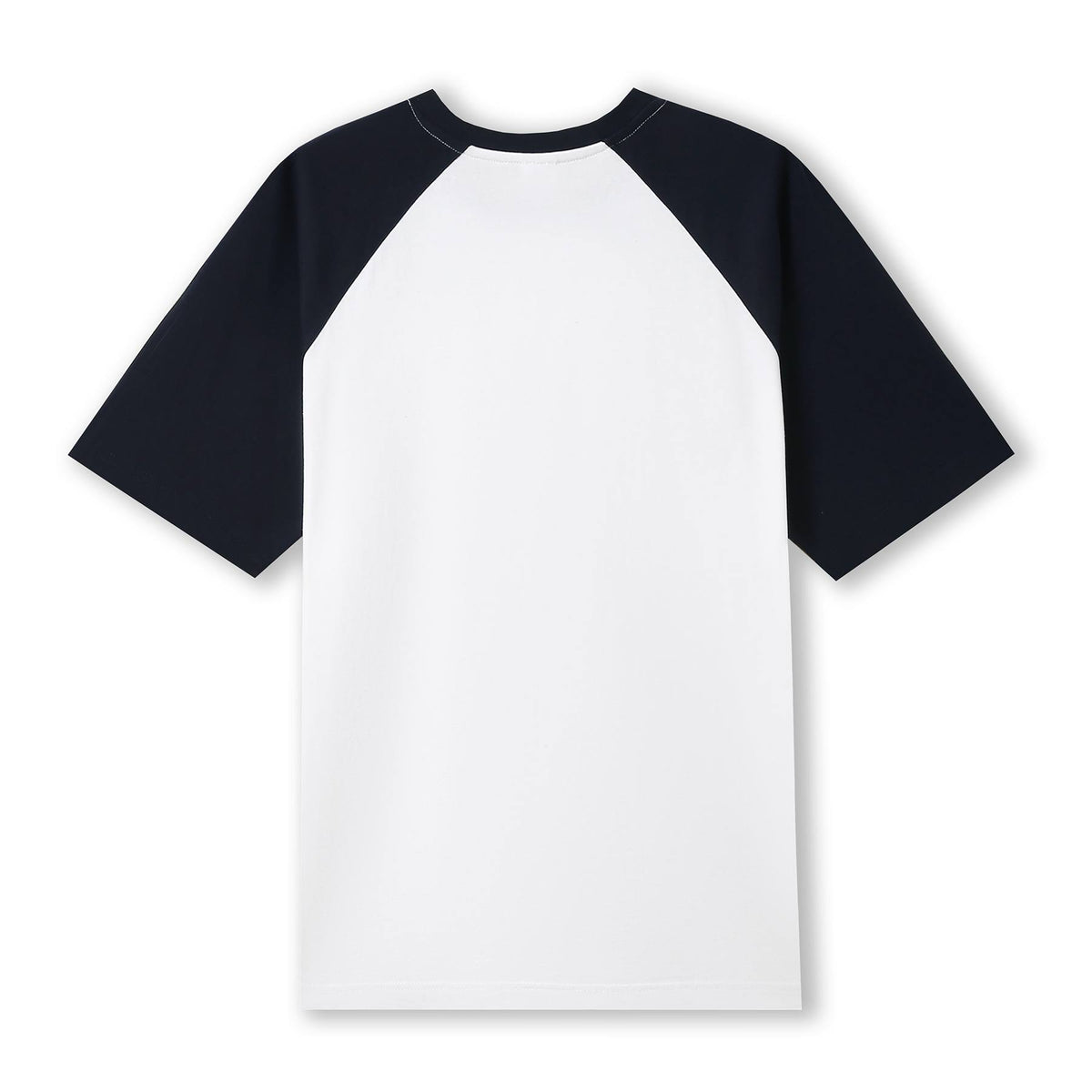 RAMO T232RG Unisex Contrast Raglan Sleeve Tee — White/Navy back