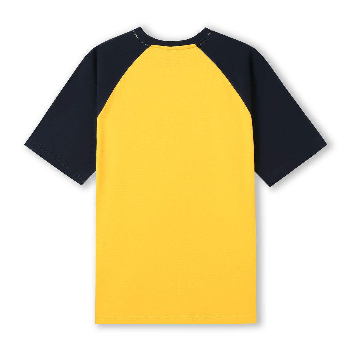 RAMO T232RG Unisex Contrast Raglan Sleeve Tee — Yellow/Navy back