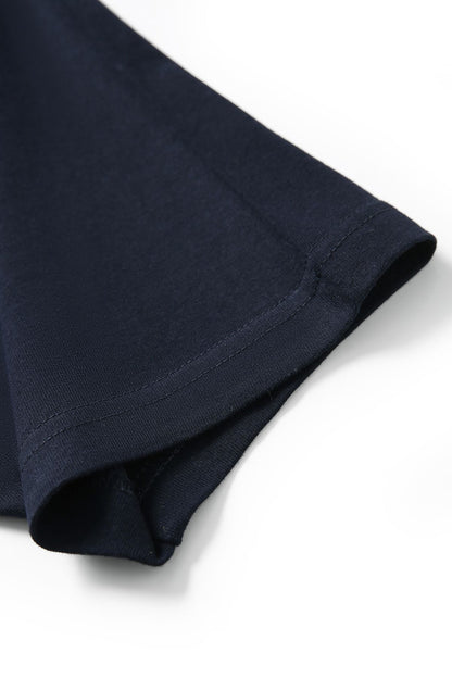 RAMO T232RG Unisex Contrast Raglan Sleeve Tee — Yellow/Navy side