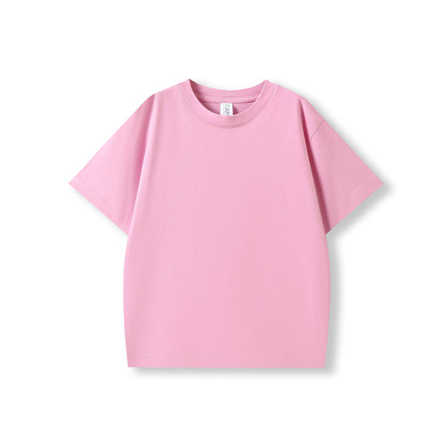 RAMO Kids' Organic Cotton Faded Oversized Tee — Pink Mist Faded