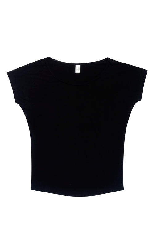 RAMO T401LD Women's Bat Wing T-shirt — Black front