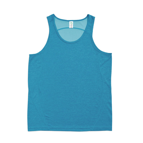 RAMO Men's Challenger 100% polyester Singlet — Azure Marl