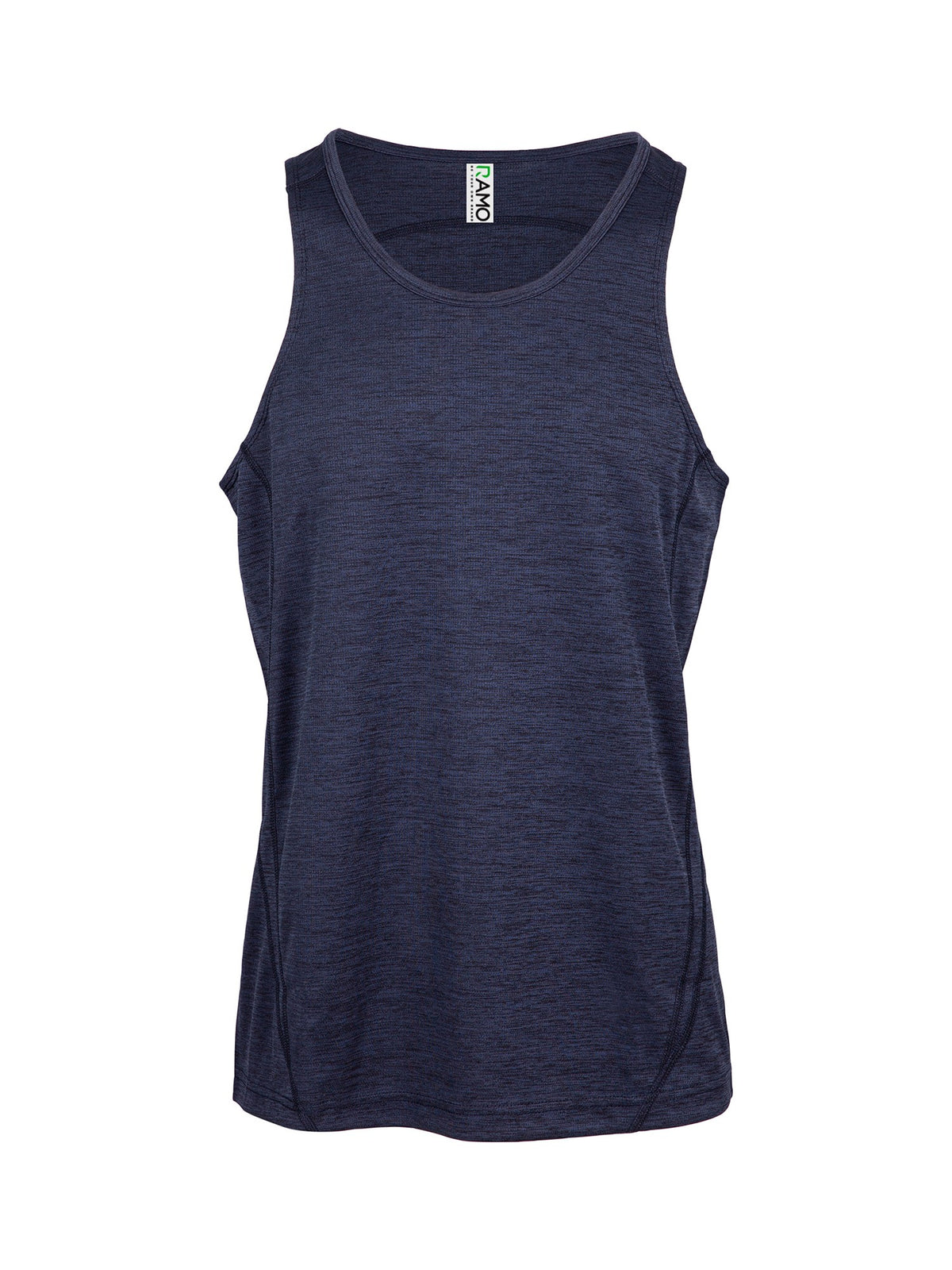 RAMO T448SGM Men's Challenger 100% polyester Singlet — Navy Marl front