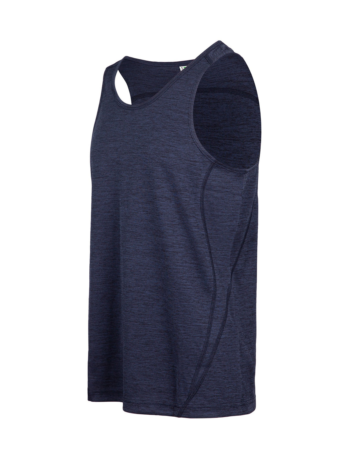 RAMO T448SGM Men's Challenger 100% polyester Singlet — Navy Marl side