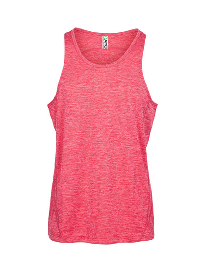 RAMO T448SGM Men's Challenger 100% polyester Singlet — Red Marl front