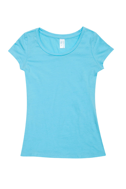 RAMO T501LD Women’s Cotton/Spandex T-shirt — Aqua front