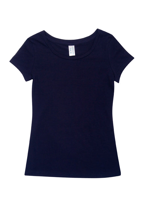 RAMO T501LD Women’s Cotton/Spandex T-shirt — Navy Blue front