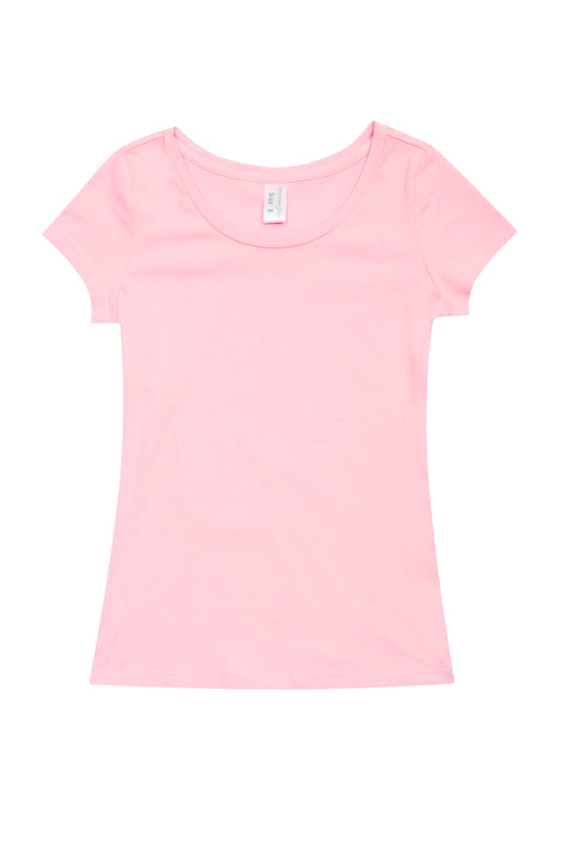 RAMO T501LD Women’s Cotton/Spandex T-shirt — New Pink front