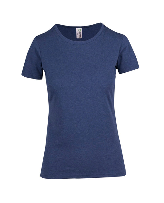 RAMO T555LD Womens Color Marl Tee — Blue Marl front
