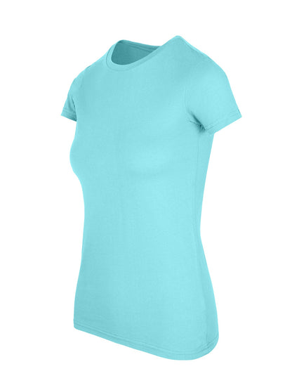 RAMO T601LD Women's American Style T-shirt — Aqua side