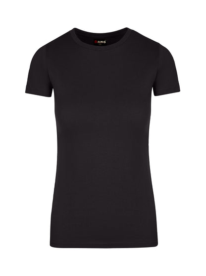 RAMO T601LD Women's American Style T-shirt — Black front