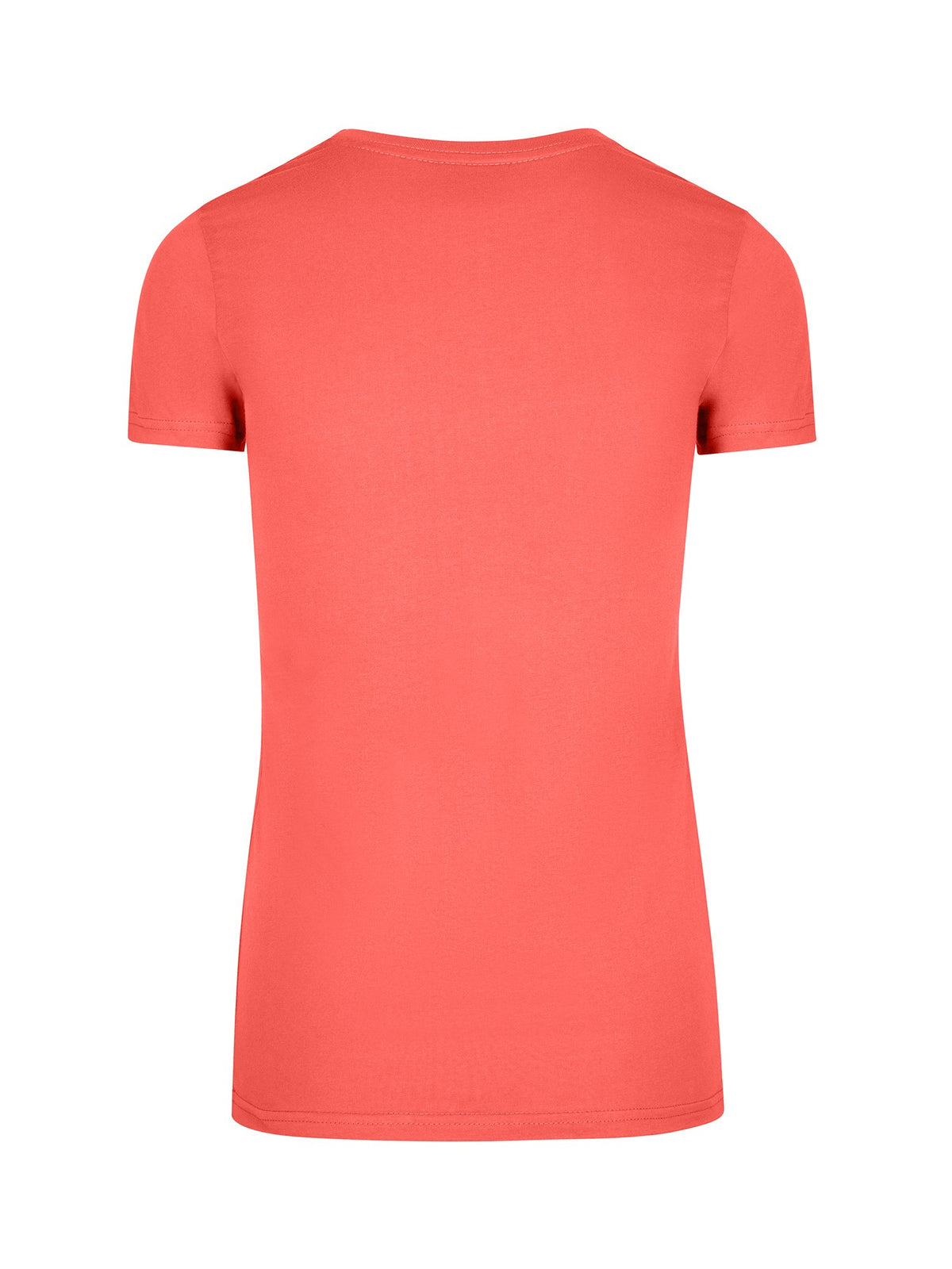 RAMO T601LD Women's American Style T-shirt — Coral Red back