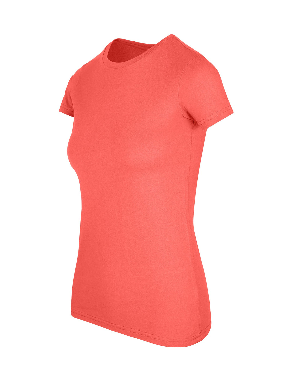 RAMO T601LD Women's American Style T-shirt — Coral Red side