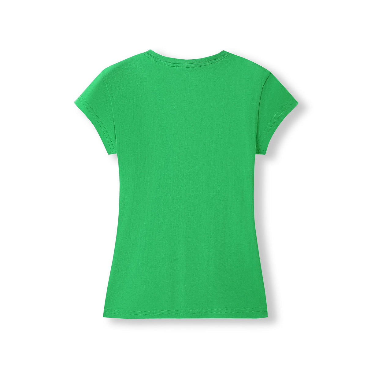 RAMO T727LD Women's Combed Cotton V Neck Tee — Emerald Green back