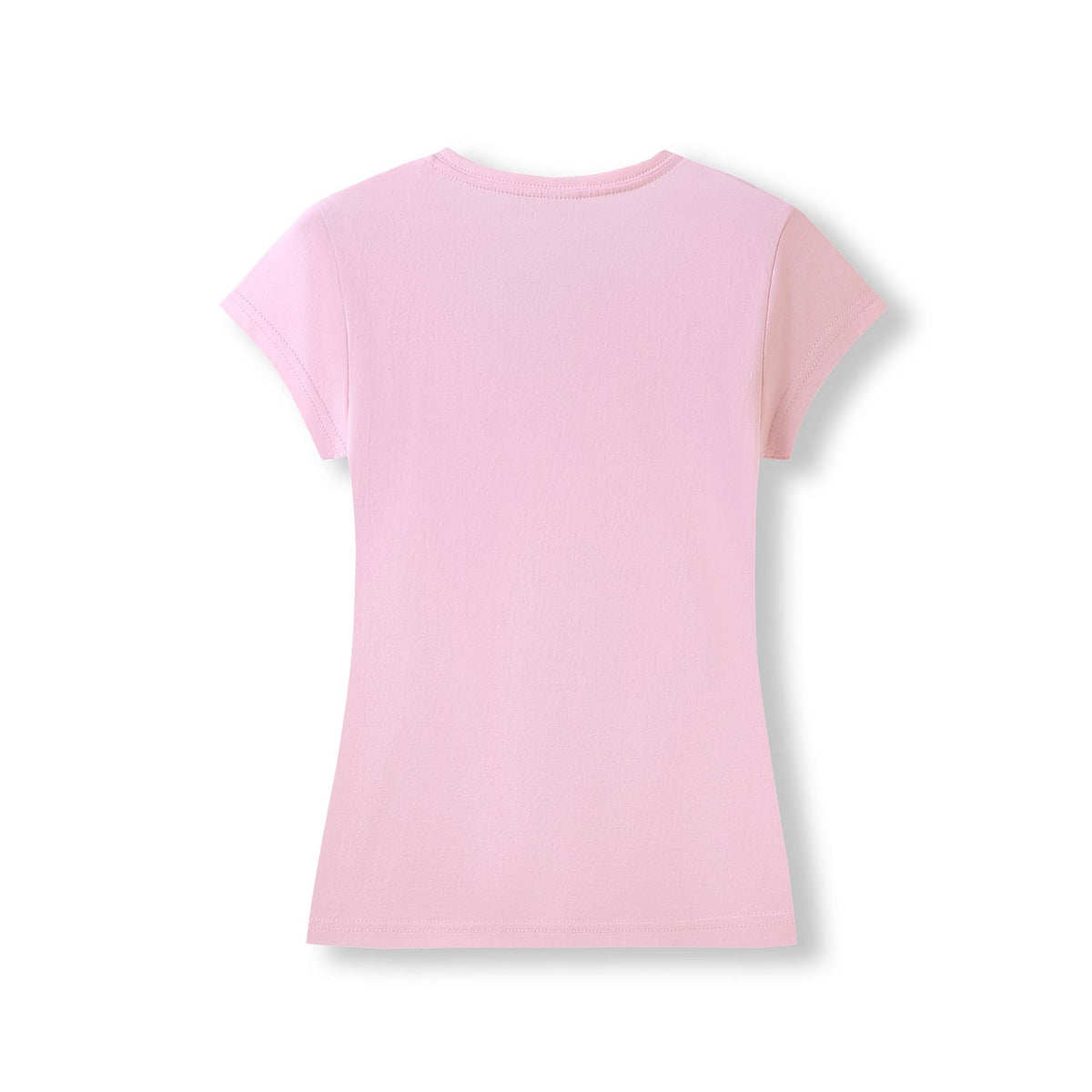 RAMO T727LD Women's Combed Cotton V Neck Tee — Pink back